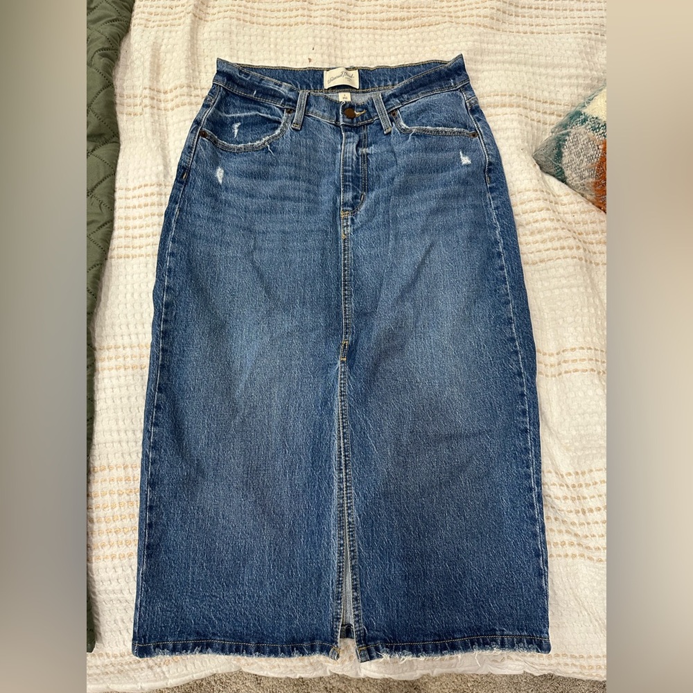 Universal Thread Classic Blue Denim Skirt